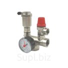 Группа безопасности Benarmo 118-9839, для котла, 1"-3/4"-1/2"-1/2"-1/4", 3 бар