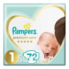 Подгузники 72 шт. PAMPERS (Памперс) Premium Care Newborn, размер 1 (2-5 кг)
