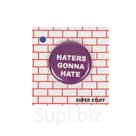 Значок круглый SUPER STUFF Haters gonna hate Артикул: 000001 362
