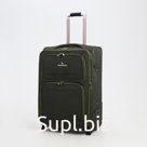 Чемодан средний 52 л (M), отдел на молнии, кодовый замок, с расширением, цвет хаки