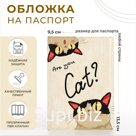 Обложка для паспорта, цвет бежевый