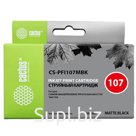 Картридж совм. Cactus PFI107MBK черный матовый для Canon IP iPF670/iPF680/iPF685 (130мл)