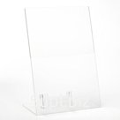 Менюхолдер с L- образной визитницей А4, оргстекло 2 мм, 21×2×30,5 см, прозрачный