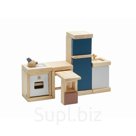 Игровой набор Plan Toys «Набор мебели для кухни», серия DOLLHOUSE