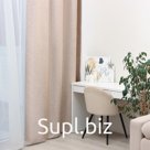 Штора портьерная Этель Natural 145*265 см, цв.бежевый, рогожка/блэкаут, пл. 275 г/м2