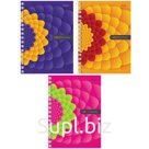 Записная книжка А6 140л. на гребне "FlowerFantasy"