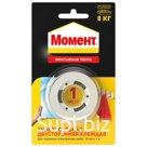 Лента двусторонняя Момент 3001745, белая, 19 мм × 1 м