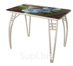 Стол "Паук нераздвижной" хром.