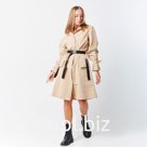 Платье женское на поясе MIST, р. 40-42, бежевый