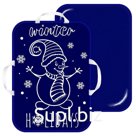 Sled-ice with print 56*42 cm dark blue Article: MT11617
