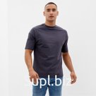 Футболка мужская из органического хлопка MINAKU OVERSIZE FIT: цвет графит, р-р 50