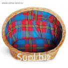 Лежанка Triol плетеная, п/закр. карамель,  61*45*45*14 см