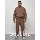 Спортивный костюм мужской, размер 48, цвет коричневый