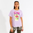 Футболка женская MINAKU Girl, лиловая, размер 44