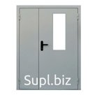 Полуторная противопожарная остекленная дверь ei90