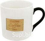 NataM Coffee Luxury Mug, 380ml, White