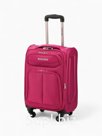 Чемодан на колёсах Royalbag маленький 46 л (S), на молнии, с увеличением, кодовый замок, 4 колеса, розовый