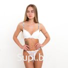 Комплект кружевной женский (топ/трусы), цвет белый МИКС, размер 80В