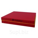 Мат PERFETTO SPORT, 100 х 200 х 10 см, складной, 1 сложение, красный/жёлтый