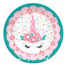 Тарелки бумажные ПатиБум "Единорог Pink&amp;Tiffany", 18см, 6шт.