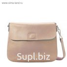 306-20 8107 Женская сумка кожаная Ludor Пудровый