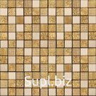 Мозаика каменная Natural CPR-2302 Pharaoh мрам,аглом,белый,беж,золото,микс, 29.8x29.8