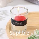 Ароматическая свеча в стакане Scented Candle, жасмин, 5×6.5 см
