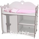Multifunctional complex with bed linen Diamond Princess White (LCDF) Article: 81319