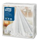 Салфетки нетканые сервировочные Tork LinStyle 39*39см, белые, 50шт.