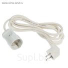 Удлинитель UNIVersal УШ-16, 1 розетка, 3 м, 16 А, 3500 Вт, ПВС 3x1 мм2, с з/к , белый
