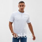 Футболка поло мужская MINAKU REGULAR FIT: белая, р-р 46