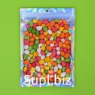 Пакет Zip-lock ПЭТ, иридисцентный, со сплошным окном, плоский, еврослот 18×26 см