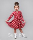 Платье для девочки с длинным рукавом