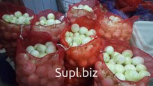 Лук очищенный, упакованный, лук глубокой заморозки.