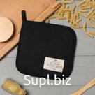 Прихватка Этель"Kitchen" цв.черный, 19х19 саржа,100% х/л
