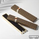 Коробочка подарочная под браслет/цепочку/часы "Орнамент", 22*4,5, цвет коричневый