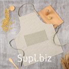Фартук «Доляна. Полоса», зелёный, 62×76 см, 50% п/э, 50% хлопок