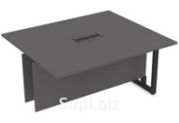 Стол-квадрат бенч средний модуль, цвет графит + черный