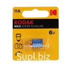 Батарейка алкалиновая Kodak Max Super, 11A (LR11, A11, MN11) -1BL, 6В, блистер, 1 шт.