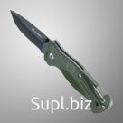 Нож складной "Ganzo" с зажимом и встроенным свистком, сталь - 420С, 7.5 см