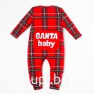 Комбинезон Крошка Я "Santa baby", рост 62-68 см, красный
