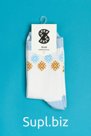 Носки SUPER SOCKS Снежинки, белый