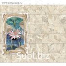 3D пол ПВХ "Мраморный лотос" 1800х1496х4 мм (8 штук)