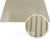 Placemat Stripes Size: 43x28x0.08 cm Color: champagne
