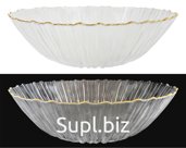 Salad bowl Ribbed d24cm, glass