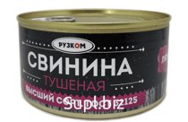 Свинина Тушеная "ЛЮКС" в ж/б 0,325 грамм.