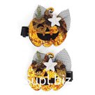 Заколки «Тыква» набор 2 штуки, на Хэллоуин