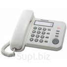 Телефон проводной Panasonic KX-TS2352RUW, повторный набор, индикатор вызова, белый