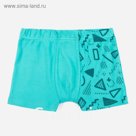 Трусы-боксеры для мальчика, цвет бирюзовый, рост 146 см