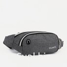 Сумка поясная детская, отдел на молнии, наружный карман, цвет серый